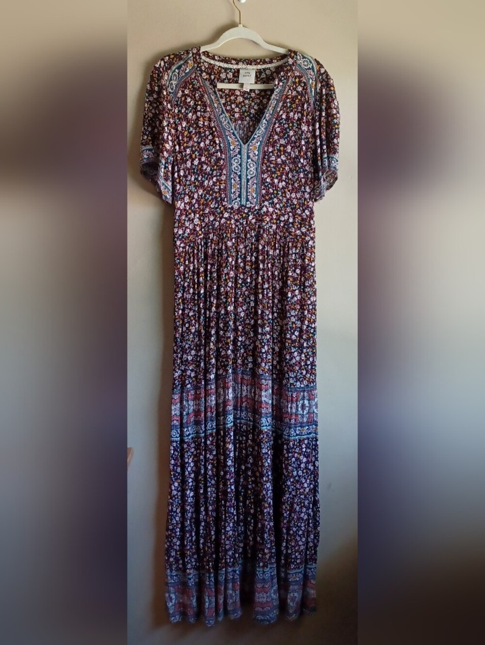 KNOX ROSE maxi Dress In Black& Brown L
